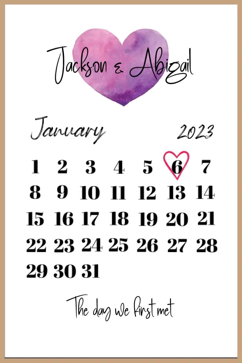 The Day We First... Framed Print